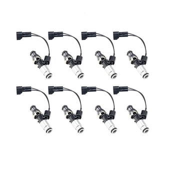 compare product Injector Dynamics ID1050X Injectors 14mm (Grey) Adaptor Top Bottom (Silver) Adaptor (Set of 8)
