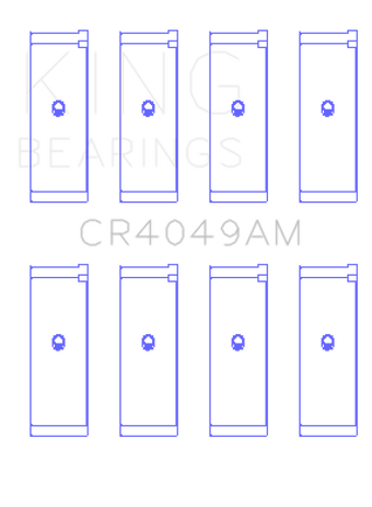 compare product King Engine Bearings Mitsubishi 4G15/G15B/G4Dj (Size +0.50mm) Connecting Rod Bearing Set