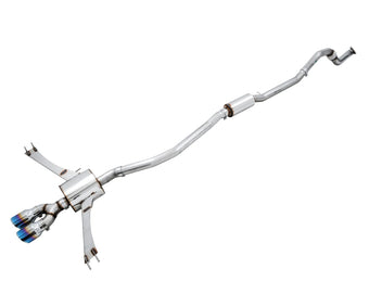compare product AWE 17-20 Honda Civic Si Touring Edition Dual Vapor Blue Exhaust w/ Front Pipe