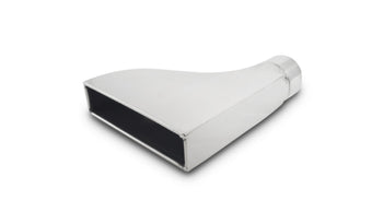 compare product Vibrant 7.75in x 1.875in Rectangular SS Exhaust Tip (Camaro Style) - with 2.5in Inlet