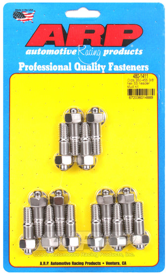 compare product ARP Olds 350-455 3/8in hex SS header stud kit