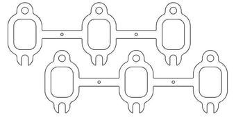 compare product Cometic Dodge Cummins 5.9L 12v .040in MLS 3 Port Exhaust Gaskets