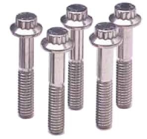 compare product ARP 1/4 in.-20 RH Thread, 2.250 in 12 Point Custom 450 Bolts - Set of 5