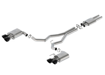 compare product Ford Racing 2024 Mustang Dark Horse 5.0L Cat-Back Sport Active Exhaust - Black Tip