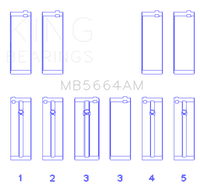 King Engine Bearings Nissan QR25DE DOHC 16 Valves Main Bearing Set - Size STD