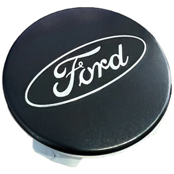compare product Ford Racing Ford Car Black & Chrome Wheel Center Cap Kit - Satin