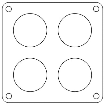 compare product Cometic Holley 4500 Dominator .047in Fiber Carburetor Gasket - 1.75in Holes - 4-Hole
