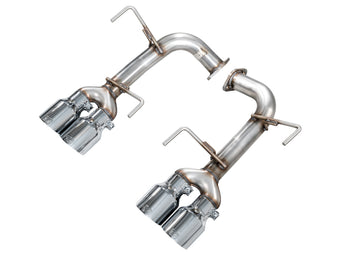 compare product AWE Tuning 22-25 Subaru VB WRX Track Edition Axle-Back Exhaust - Chrome Silver Tips
