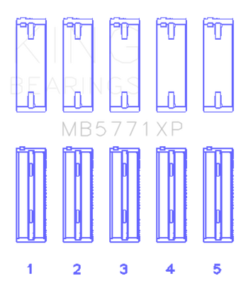 compare product King Engine Bearings Hyundai G4KF Crankshaft Main Bearing Set