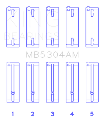 compare product King Engine Bearings Kia/Mazda DOHC 16 Valve/SOHC 16 Valve/SOHC 8 Valve (Size STD) Main Bearing Set