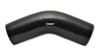 compare product Vibrant 4 Ply Reinforced Silicone Elbow Connector - 3.5in I.D. - 45 deg. Elbow (BLACK)