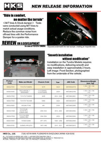 HKS Performance Damper for 2022+ Tundra