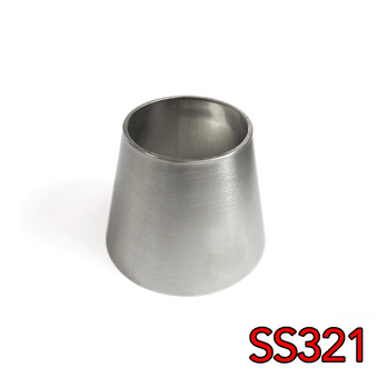 compare product Stainless Bros 2in to 3in SS321 Transition Reducer 2.375in Overall Length - 16GA/.065in Wall