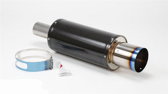 compare product HKS Universal Carbon-Ti Cat-back Exhaust - 170mm Shell/75mm Diameter