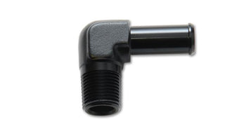 compare product Vibrant 3/8 NPT to 1/2in Barb Straight Fitting 90 Deg Adapter - Aluminum
