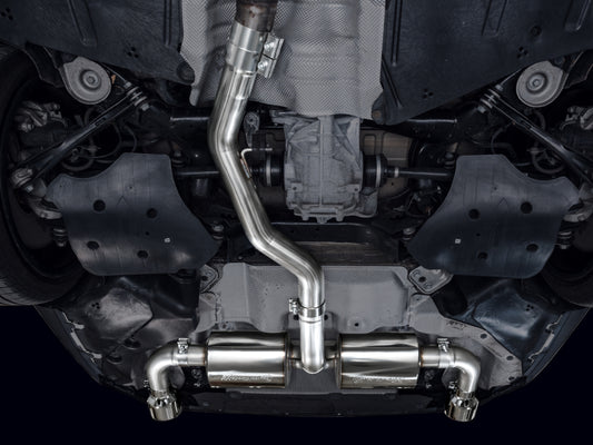 AWE Tuning 19-23 BMW 330i / 21-23 BMW 430i Base G2X Touring Axle-Back Exhaust - Chrome Silver