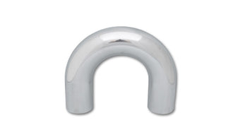 compare product Vibrant 2.5in O.D. Universal Aluminum Tubing (180 degree Bend) - Polished