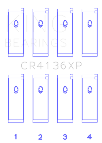 compare product King Engine Bearings Nissan SR20DE/DET RWD (2.0L) (Size .026) Connecting Rod Bearing Set
