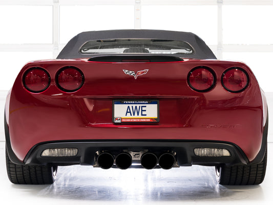 AWE Tuning 09-13 Chevrolet Corvette 6.2L Track Edition Axle-Back Exhaust w/ Diamond Black Tips