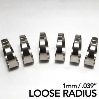 compare product Ticon Industries 3.15in Diameter 1.5D Loose Radius 1mm/.039in Titanium Pie Cut - 6pk