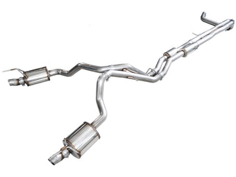 compare product AWE Tuning 2021+ Cadillac Escalade 6.2L ESV 0FG Dual Exit Exhaust System (Reuses OE Tips)