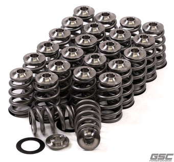 compare product GSC P-D Nissan VQ35 Extreme Conical Valve Spring Titanium Retainer and Spring Seat Kit
