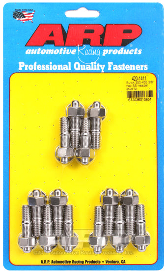 compare product ARP Buick 350-455 3/8in SS hex header stud kit