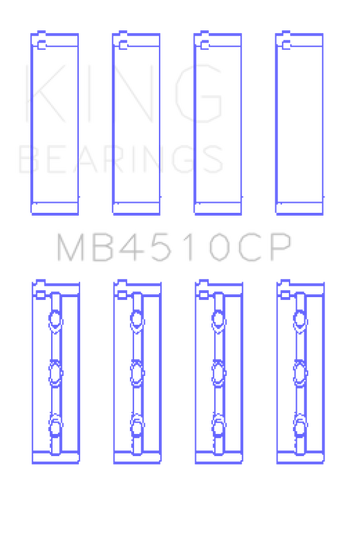 compare product King Engine Bearings Nissan VQ40DE 4L V6 (Size 0.25) Performance Main Bearing Set