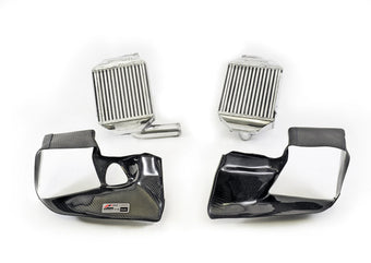 compare product AWE Tuning Audi 2.7T Performance Intercooler Kit - w/Carbon Fiber Shrouds