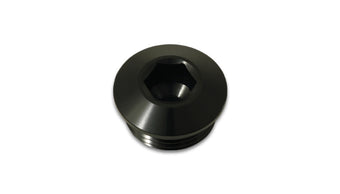 compare product Vibrant Aluminum 34AN ORB Low Profile Port Plug - Anodized Black