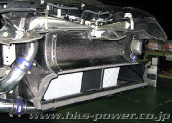 compare product HKS 09 Nissan GTR R35 2 Core FMIC includes Carbon Air Duct and Full Piping Kits