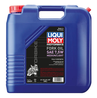 compare product LIQUI MOLY 20L Motorbike Fork Oil SAE 7.5W Medium/Light