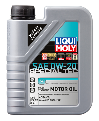compare product LIQUI MOLY 1L Special Tec V Motor Oil SAE 0W20