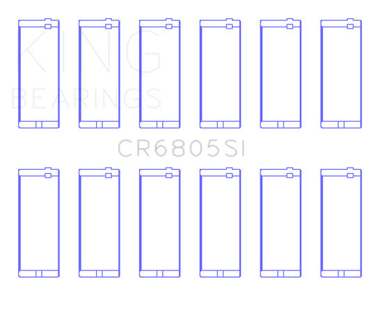 King Engine Bearings Jeep 232ci 3.8L / Jeep 258ci 4.2L Connecting Rod Bearing Set