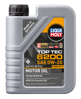 compare product LIQUI MOLY 1L Top Tec 6200 Motor Oil SAE 0W20