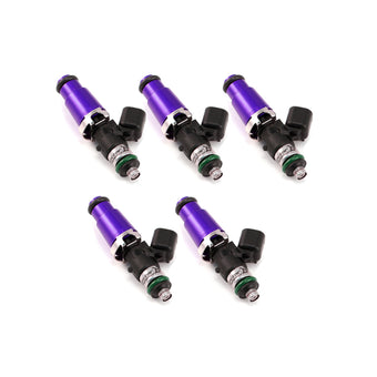 compare product Injector Dynamics 1700cc Injectors - 60mm Length - 14mm Purple Top - 14mm Lower O-Ring (Set of 5)