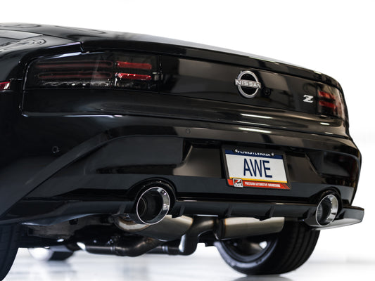 AWE Tuning 2023 Nissan Z RZ34 RWD Touring Edition Cat-Back Exhaust System w/ Chrome Silver Tips