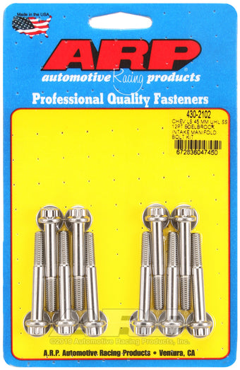 compare product ARP Chevy LS 45mm UHL 12pt Edelbrock intake manifold bolt kit