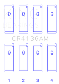 King Engine Bearings 91-02 Nissan SR20DE L4 DOHC 16 Valves (Size +0.75) Rod Bearing Set