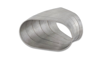 compare product Vibrant 45 Degree Horizontal Plane Oval 304SS Pie Cuts Nominal Tube 3.50in