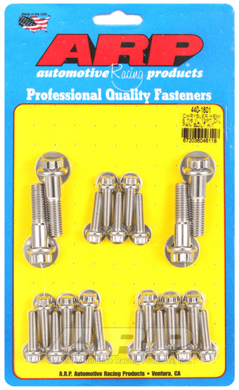 compare product ARP Chrysler Hemi 5.7/6.1L SS 12pt Oil Pan Bolt Kit