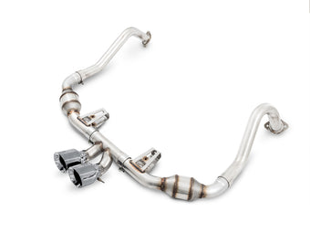 compare product AWE Tuning Porsche 718 Boxster / Cayman Touring Edition Exhaust - Chrome Silver Tips