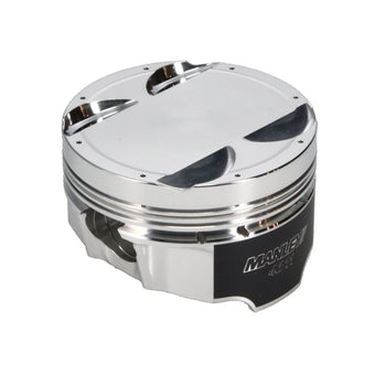 compare product Manley Mitsubishi 4B11 86mm Bore 9.0:1 CR -5cc Dish Turbo Tuff Piston Set w/ Rings