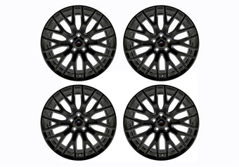 compare product Ford Racing 15-16 Mustang GT 19X9 and 19X9.5 Wheel Set with TPMS Kit - Matte Black
