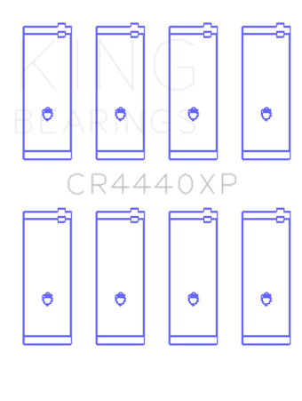 compare product King Engine Bearings Ford Cortina 2000 Xl (Size +0.25mm) Connecting Rod Bearing Set