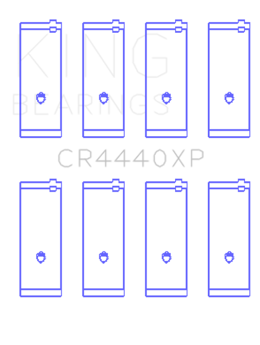 King Engine Bearings Ford Cortina 2000 Xl (Size +0.50mm) Connecting Rod Bearing Set
