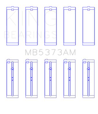 compare product King Engine Bearings Nissan Ga14DE/Ga16DE/Qg18DE (Size +0.50mm) Main Bearing Set