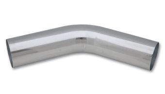 compare product Vibrant 3.5in O.D. Universal Aluminum Tubing (45 degree bend) - Polished