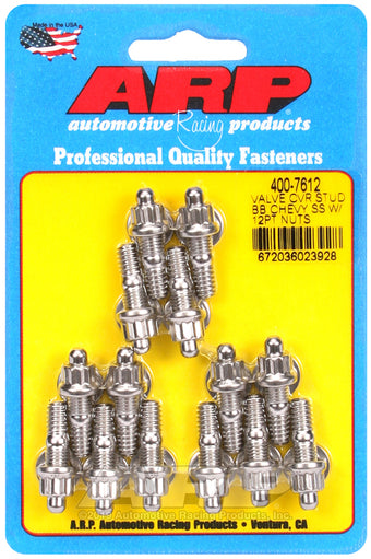 compare product ARP BB Chevy Stamped Steel Covers SS 12 pt Valve Cover Stud Kit