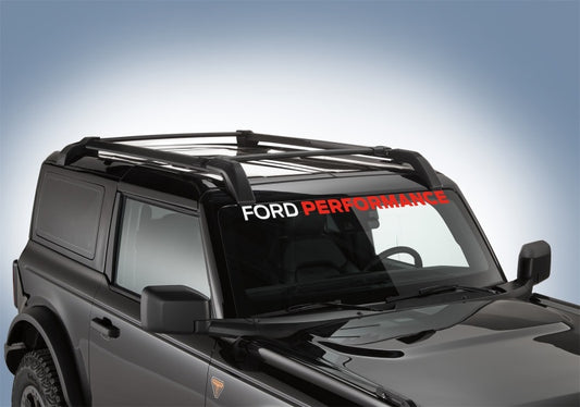Ford Racing Ford Performance Bronco Windshield Banner - White/Red